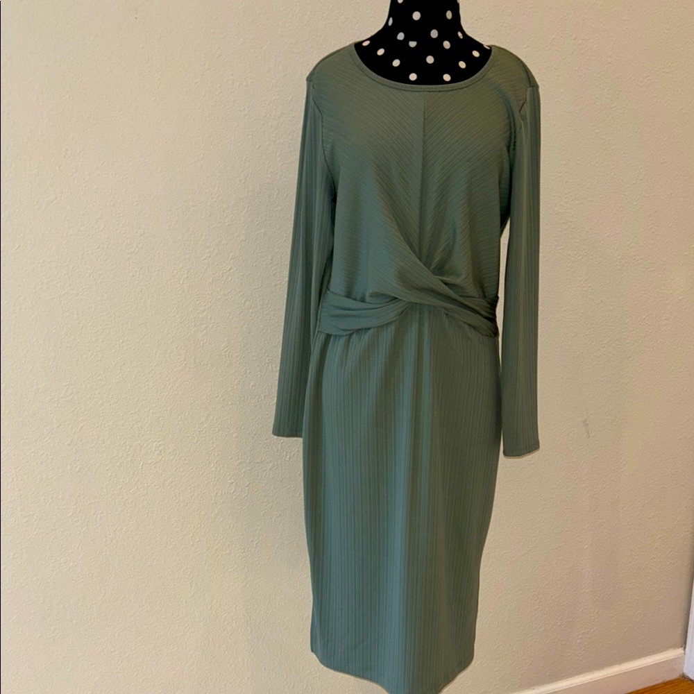 Nine West Green Stretch Dress